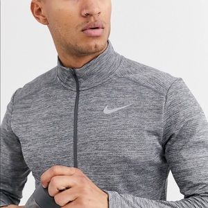 Men’s Gray Nike running pacer half zip sweatshirt